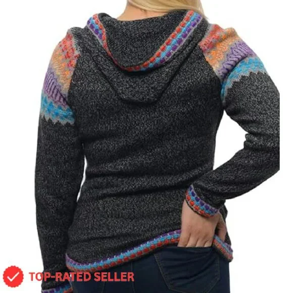 Genuine Alpaca Cardigan Sweater Lightweight Elegant Classic Winter Wear